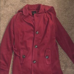 Forever 21 Burgundy Coat Size M
